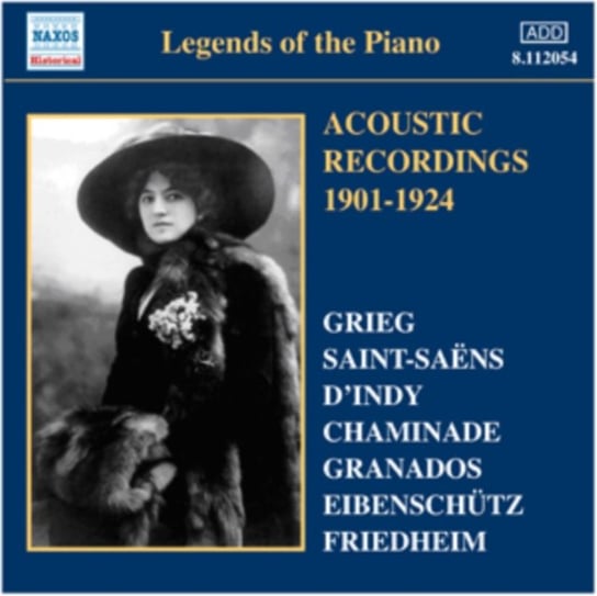 Legends Of The Piano. Acoustic Recordings 1901-1924 Various Artists