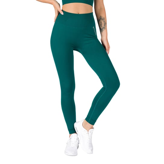 Legginsy bezszwowe damskie STRONG POINT Shape & Comfort Push Up zielone 1131 M-L STRONG POINT