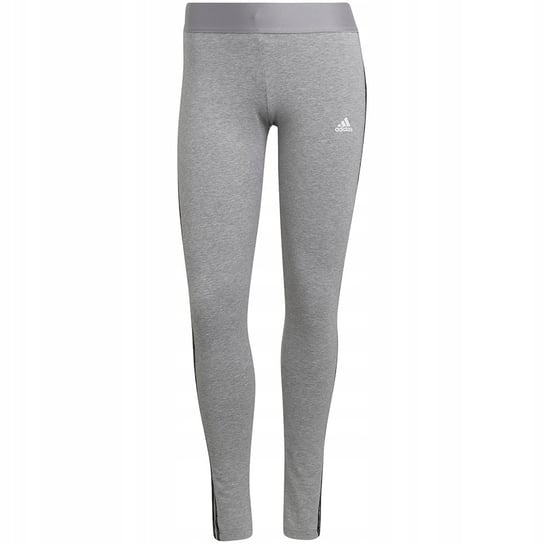 Legginsy damskie adidas Loungewear Essentials 3-Stripes szare HE7016 M Adidas