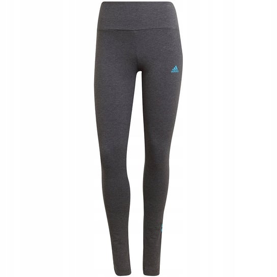 Legginsy damskie adidas Loungewear Essentials szaro-błękitne HD1688 L Adidas