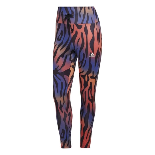 Legginsy damskie adidas Running Essentials Tiger Print 7/8 wielokolorowe HA6606-XL Inna marka