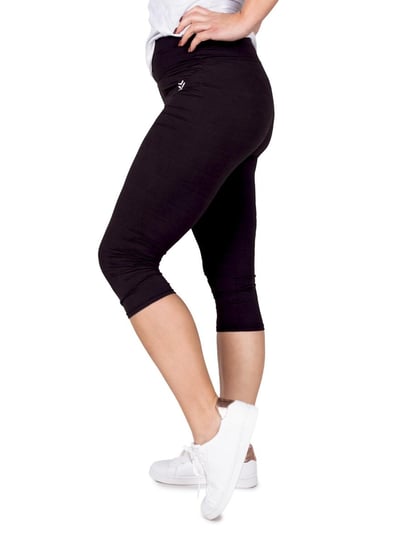 Legginsy damskie getry 3/4 czarne 3XL YoClub