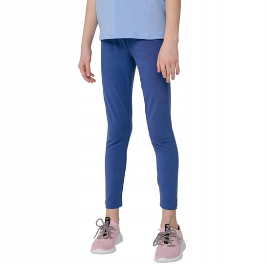 Legginsy dla dziewczynki 4F niebieskie HJL22 JLEG001 33S 134cm 4F