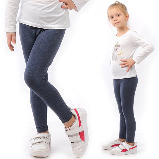 Legginsy dziecięce długie bawełniane klasyczne Jeans 104 LAEMI