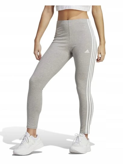 LEGGINSY GETRY ADIDAS IC7152 bawełniane szare trzy paski na co dzień XL Adidas