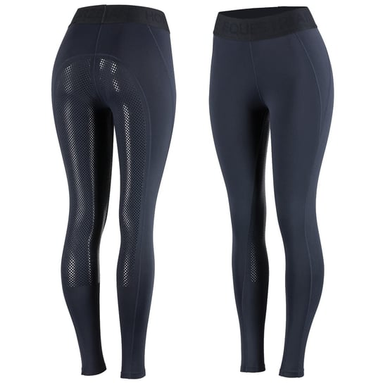 Legginsy HORZE Madison Silicone damskie granatowe, rozmiar: 34 HORZE