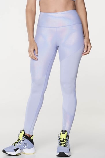 Legginsy Z Wysokim Stanem Fioletowe Zumba Futuristic S Zumba