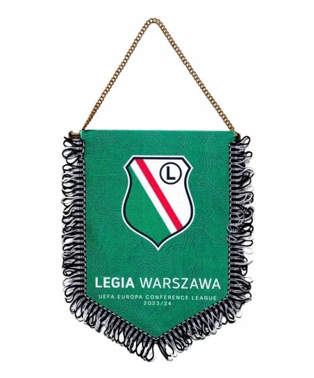 Legia Warszawa Oryginalny Proporczyk Ligi Konferencji Europy Uefa 2023/24 Legia Warszawa