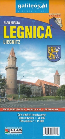 Legnica. Plan miast 1:11 000 / Mapa powiatu 1:75 000 Opracowanie zbiorowe