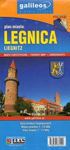 Legnica, Powiat Legnicki. Mapa 1:11 000 / 1:75 000 Opracowanie zbiorowe