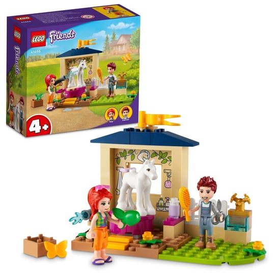 LEGO 41696 Friends, Kąpiel dla kucyków w stajni LEGO