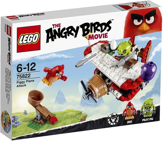 LEGO ANGRY BIRDS 75822 Atak Samolotem Świnek Jajka LEGO