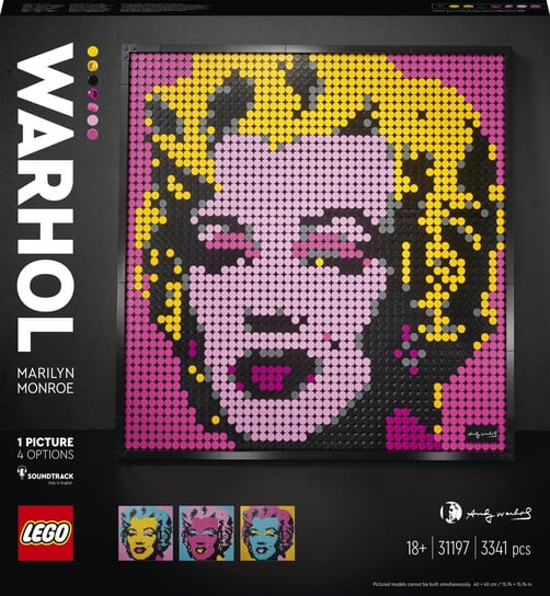 LEGO Art, klocki, Marilyn Monroe Andy'ego Warhola, 31197 LEGO