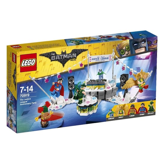 LEGO Batman Movie, klocki Impreza jubileuszowa Ligi Sprawiedliwości, 70919 LEGO