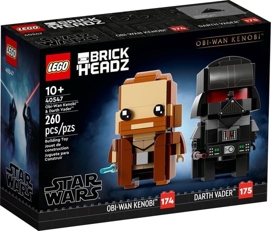 LEGO BrickHeadz, klocki, Star Wars, Obi-Wan Kenobi I Darth Vader, 40547 LEGO