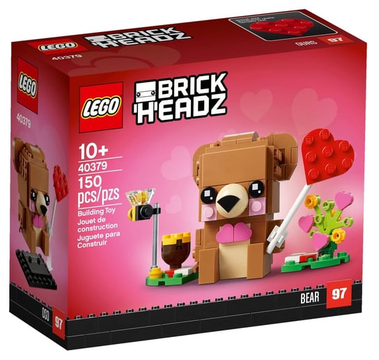 LEGO BrickHeadz, Miś Walentynkowy, 40379 LEGO