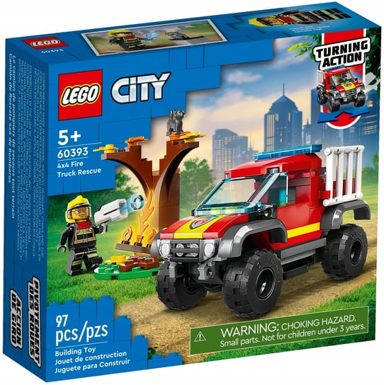 Lego City 60393 Wóz Strażacki 4X4 Misja Ratunkowa LEGO