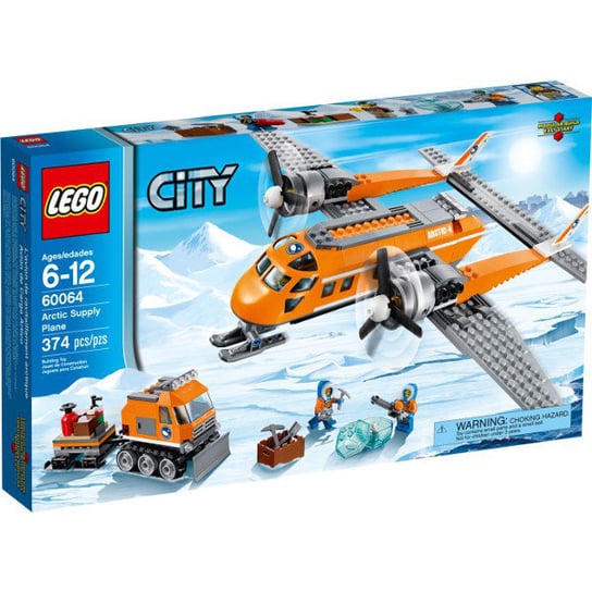 LEGO City, klocki Arktyczny samolot dostawczy, 60064 LEGO