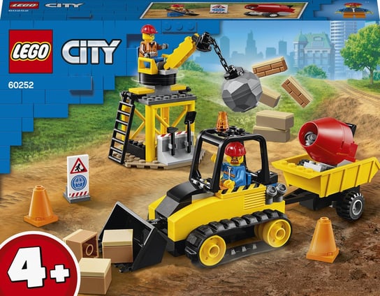 LEGO City, klocki Buldożer budowlany, 60252 LEGO