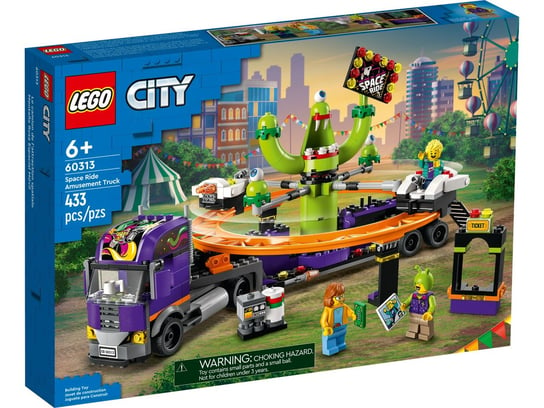 LEGO City, klocki, Ciężarówka Z Kosmiczną Karuzelą, 60313 LEGO