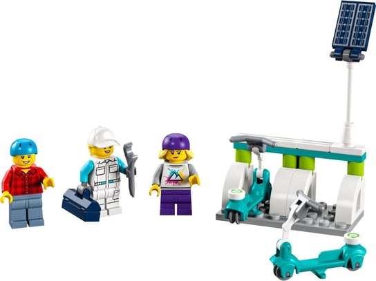 LEGO City, klocki, Elektryczne Hulajnogi I Ładowarka, 40526 LEGO