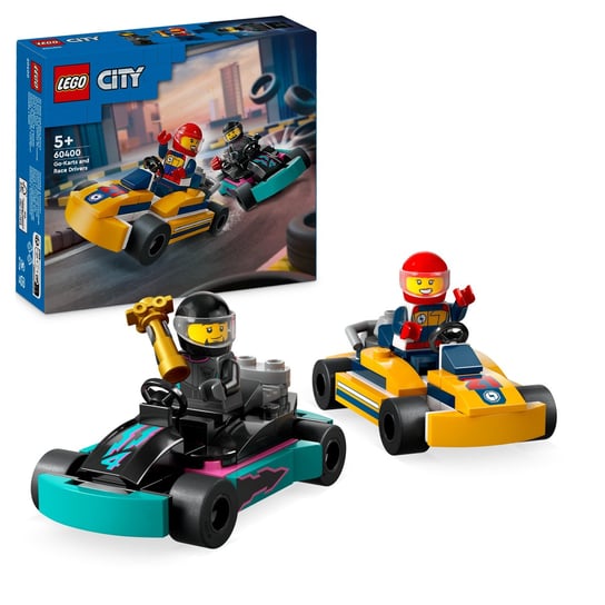 LEGO City, klocki, Gokarty i kierowcy wyścigowi, 60400 LEGO