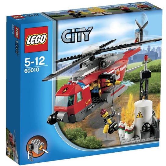 LEGO City, klocki Helikopter strażacki, 60010 LEGO