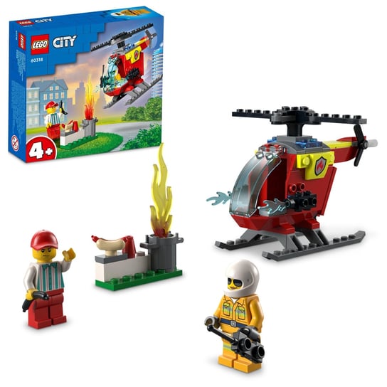 LEGO City, klocki, Helikopter Strażacki, 60318 LEGO