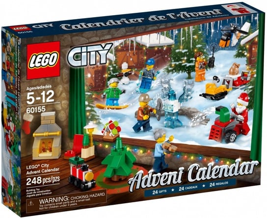LEGO City, klocki Kalendarz adwentowy, 60155 LEGO