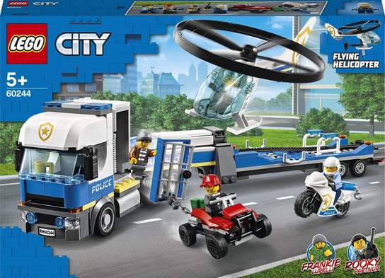 LEGO City, klocki Laweta helikoptera policyjnego, 60244 LEGO
