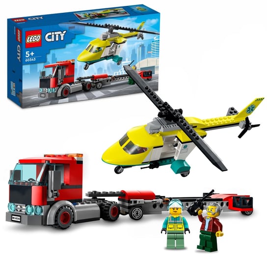 LEGO City, klocki, Laweta helikoptera ratunkowego, 60343 LEGO