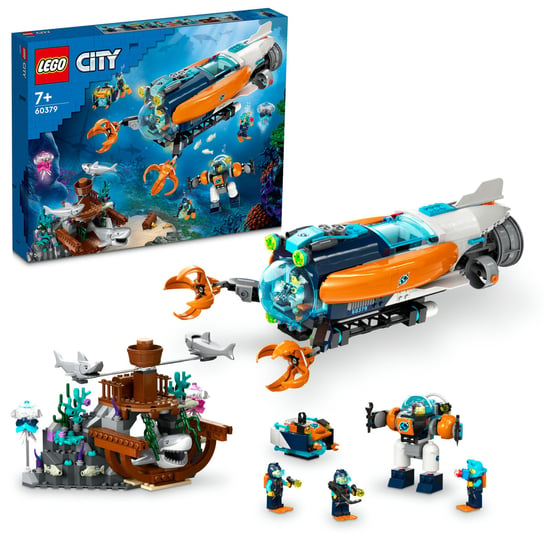 LEGO City, klocki, Łódź podwodna badacza dna morskiego, 60379 LEGO