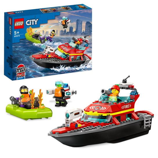 LEGO City, klocki, Łódź strażacka, 60373 LEGO