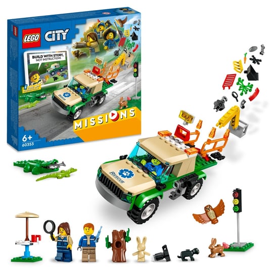 LEGO City, klocki, Misje ratowania dzikich zwierząt, 60353 LEGO