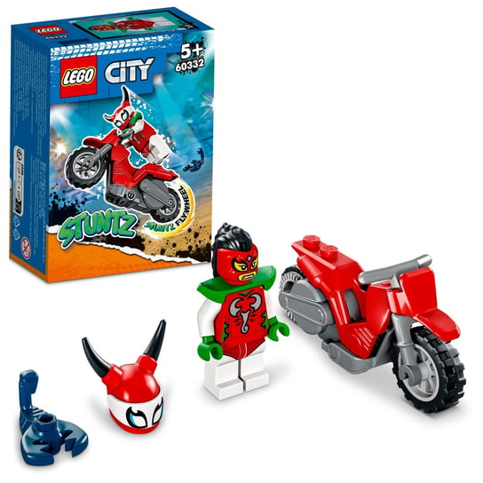 LEGO City, klocki, Motocykl kaskaderski brawurowego skorpiona, 60332 LEGO