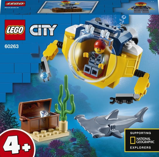 LEGO City, klocki Oceaniczna miniłódź podwodna, 60263 LEGO