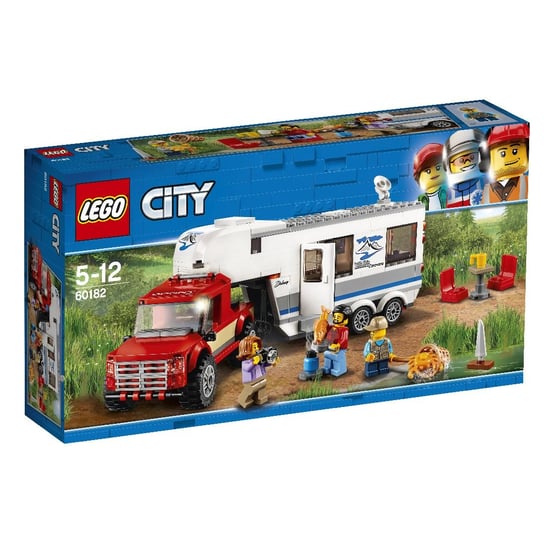 LEGO City, klocki Pickup z przyczepą, 60182 LEGO