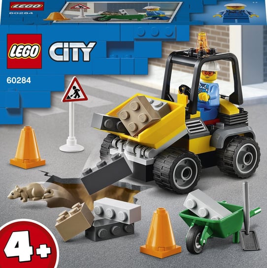 LEGO City, klocki Pojazd do robót drogowych, 60284 LEGO