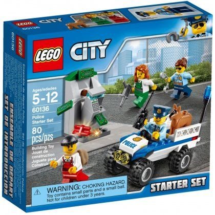 LEGO City, klocki Policja — zestaw startowy, 60136 LEGO