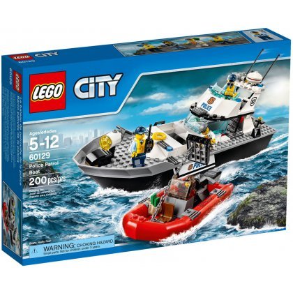 LEGO City, klocki Policyjna łódź patrolowa, 60129 LEGO