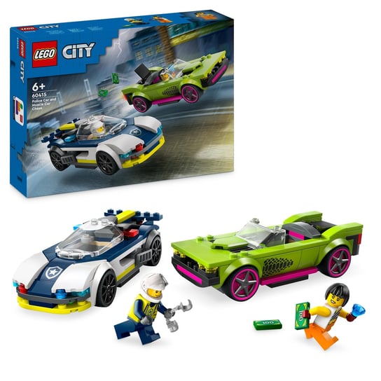 LEGO City, klocki, Pościg radiowozu za muscle carem, 60415 LEGO