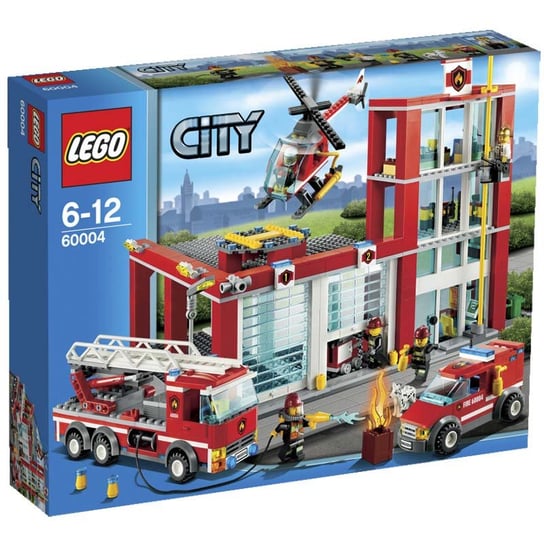 LEGO City, klocki Remiza strażacka, 60004 LEGO