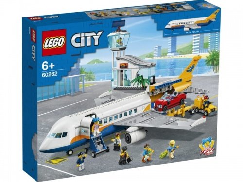 LEGO City, klocki Samolot pasażerski, 60262 LEGO