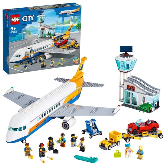 LEGO City, klocki Samolot pasażerski, 60262 LEGO