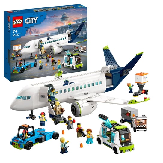 LEGO City, klocki, Samolot pasażerski, 60367 LEGO