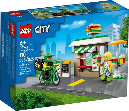 LEGO City, klocki, Sklepik Z Kanapkami, 40578 LEGO