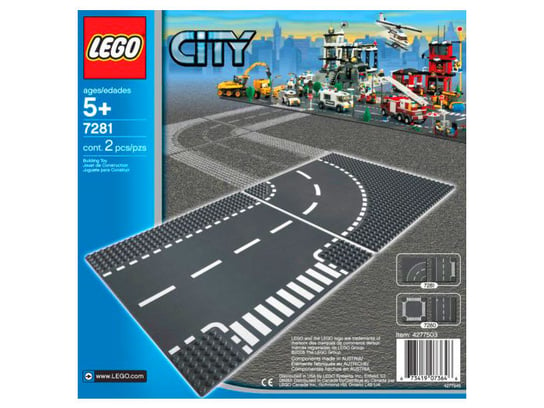 LEGO City, klocki Skrzyżowanie i zakręt, 7281 LEGO
