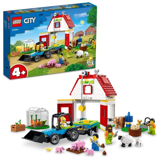 LEGO City, klocki, Stodoła i zwierzęta gospodarskie, 60346 LEGO