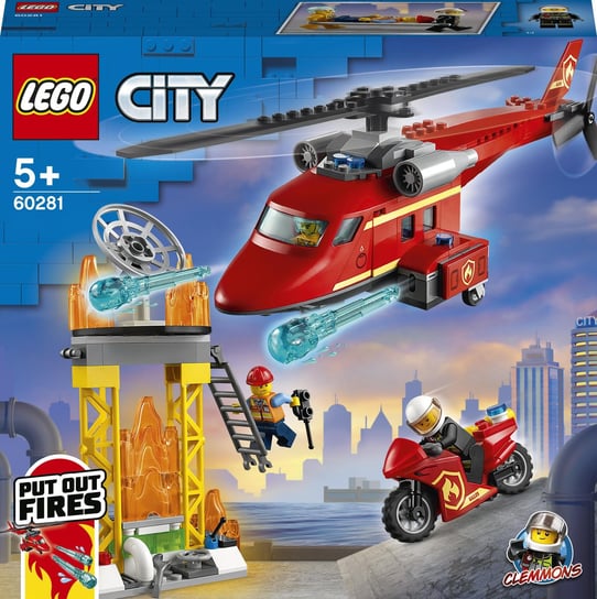 LEGO City, klocki Strażacki Helikopter Ratunkowy, 60281 LEGO
