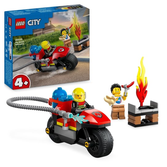 LEGO City, klocki, Strażacki motocykl ratunkowy, 60410 LEGO